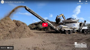 Sienna Mulch tree grinder tour