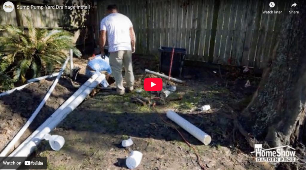 Sump Pump Yard Drainage Install - Pearce Scapes